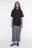 Футболка oversize хлопковая однотонная - цвет черный - 1