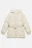 Куртка стеганая с поясом и ушками на капюшоне - цвет молочный - 9