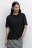 Футболка oversize из мерсеризованного хлопка - цвет черный - 1