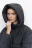 Пальто oversize стеганое длинное с капюшоном - цвет черный - 6