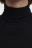 Водолазка вискозная облегающая с длинными рукавами - цвет черный - 6
