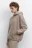 Худи oversize утепленная с капюшоном и карманом - цвет бежевый - 3