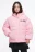 Куртка oversize короткая утепленная с капюшоном - цвет розовый - 2