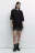 Футболка oversize с пич-эффектом - цвет черный - 1