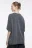 Футболка oversize хлопковая в стиле гранж - цвет серый - 4