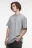 Футболка oversize хлопковая с вареным эффектом - цвет серый - 3
