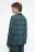 Рубашка oversize домашняя в клетку - цвет зеленый - 4