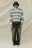 Джинсы oversize широкие с эффектом масляной стирки - цвет серый - 8