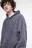 Худи oversize утепленная с состаренным эффектом - цвет сливовый - 6