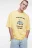 Футболка oversize хлопковая с забавным принтом - цвет желтый - 1