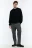 Брюки slim fit зауженные классического кроя - цвет серый - 1
