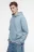 Худи oversize хлопковая с флисовым утеплением - цвет голубой - 3