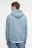 Худи oversize хлопковая с флисовым утеплением - цвет голубой - 4