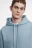 Худи oversize хлопковая с флисовым утеплением - цвет голубой - 5