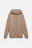 Худи oversize хлопковая с флисовым утеплением - цвет коричневый - 9
