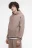Худи oversize хлопковая с флисовым утеплением - цвет коричневый - 4