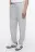 Брюки-джоггеры трикотажные с флисовым утеплением - цвет серый - 3