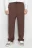 Брюки-джоггеры флисовые с поясом на завязках - цвет коричневый - 2
