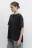 Футболка oversize рваная с вареным эффектом - цвет черный - 3