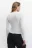 Лонгслив тонкий с декоративными швами - цвет белый - 4