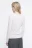 Лонгслив облегающий из тенсела и шерсти - цвет белый - 4