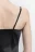 Платье-комбинация миди атласное на тонких бретелях - цвет черный - 7