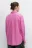 Рубашка oversize с боковыми вырезами - цвет розовый - 5