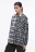 Рубашка oversize клетчатая в стиле пэчворк - цвет черный - 5