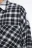 Рубашка oversize клетчатая в стиле пэчворк - цвет черный - 7