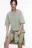 Футболка oversize спортивная с вышивкой - цвет зеленый - 1