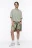Футболка oversize спортивная с вышивкой - цвет зеленый - 5