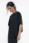 Футболка oversize спортивная гладкая - цвет черный - 4