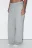 Брюки домашние трикотажные с поясом-резинкой - цвет серый - 2