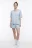 Футболка oversize домашняя трикотажная - цвет голубой - 5