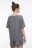 Футболка oversize домашняя трикотажная - цвет серый - 4