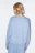 Свитшот домашний хлопковый с принтом - цвет голубой - 4