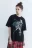 Футболка oversize с принтом Атака титанов - цвет черный - 4