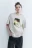 Футболка oversize с принтом Атака титанов - цвет бежевый - 4