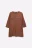 Футболка oversize с состаренным эффектом и принтом - цвет коричневый - 9