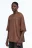 Футболка oversize с состаренным эффектом и принтом - цвет коричневый - 4