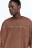 Футболка oversize с состаренным эффектом и принтом - цвет коричневый - 2