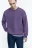 Свитшот oversize базовый утепленный - цвет фиолетовый - 1