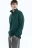 Толстовка oversize с воротником на молнии - цвет зеленый - 1