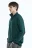 Толстовка oversize с воротником на молнии - цвет зеленый - 4
