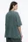 Футболка oversize с состаренным эффектом - цвет зеленый - 4