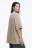 Футболка oversize с состаренным эффектом - цвет бежевый - 4