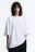Футболка oversize хлопковая однотонная - цвет белый - 2
