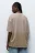Футболка oversize с вареным эффектом и принтом - цвет бежевый - 4