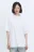Футболка oversize двуслойная асимметричная - цвет белый - 3