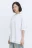 Футболка oversize двуслойная асимметричная - цвет белый - 4